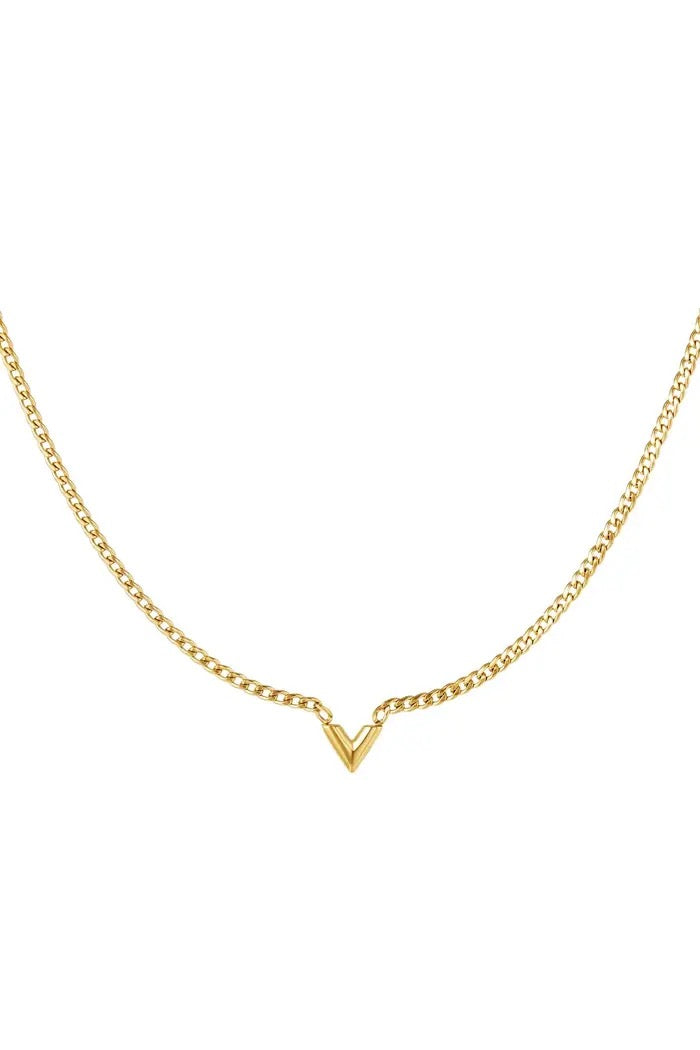 V- Necklace Gold