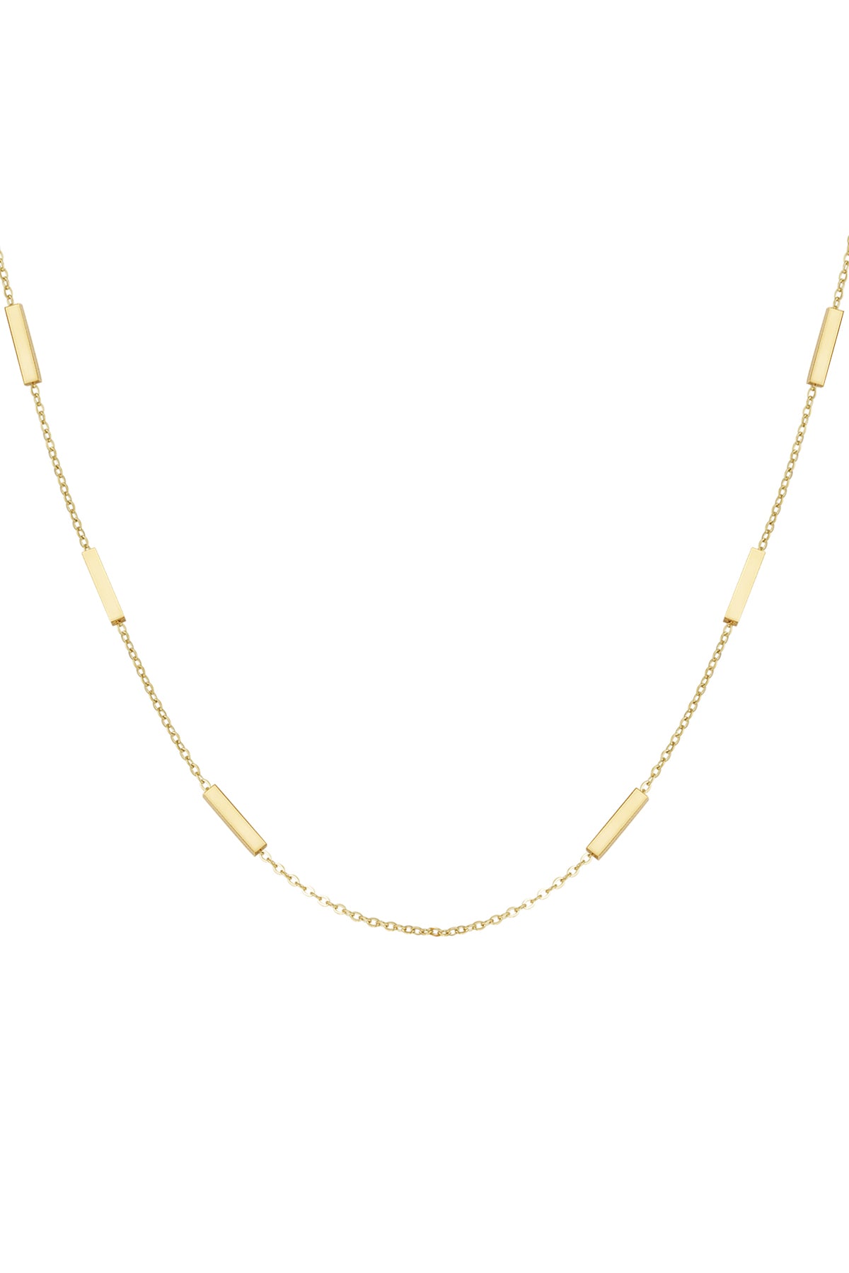 Tube Necklace Gold