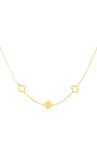 Clover Necklace Gold