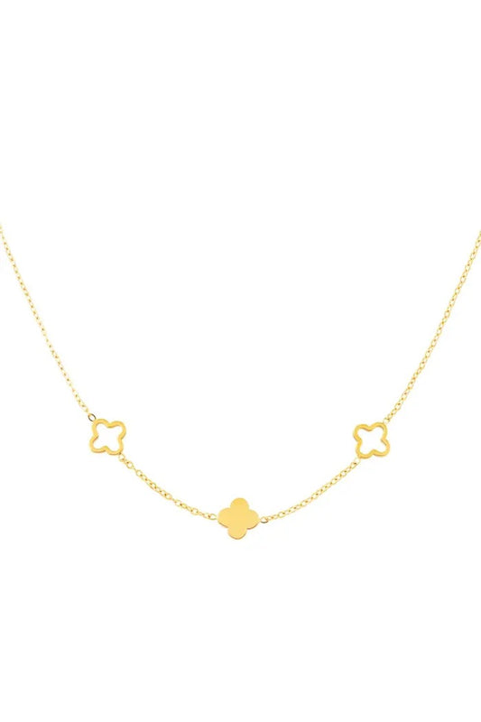 Clover Necklace Gold