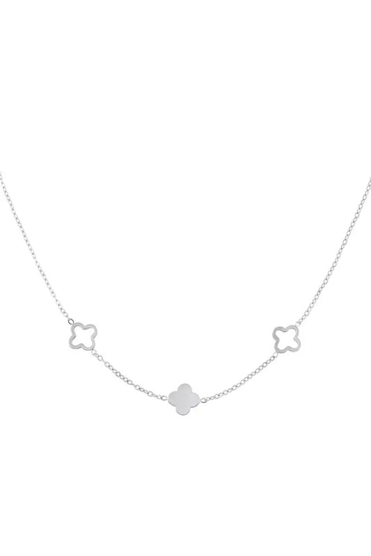 Clover Necklace Silver