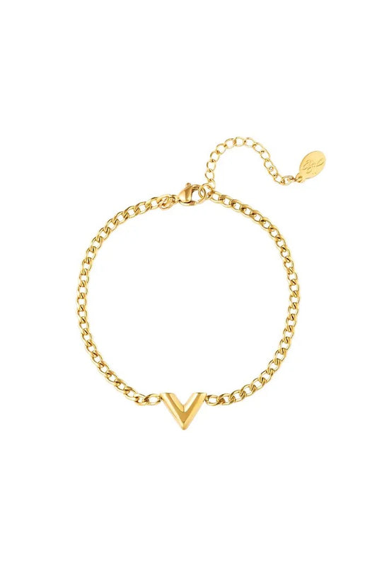 V- Bracelet Gold