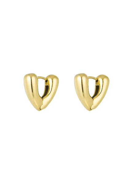 V- Earrings Gold