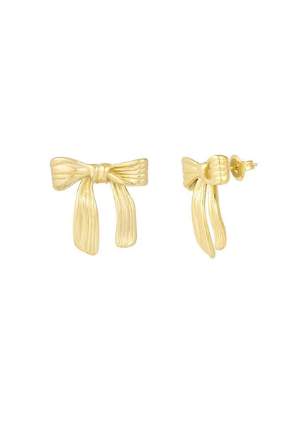 Bow Earrings Gold