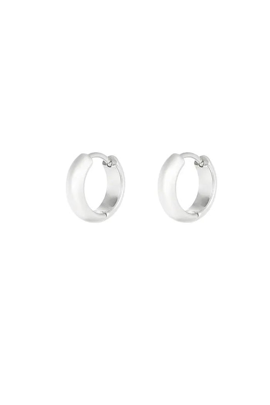 Tiny Hoop Earrings Silver