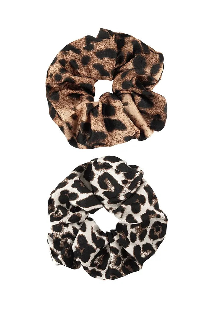 Leopard Scrunchies