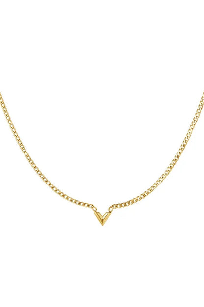 V- Necklace Gold