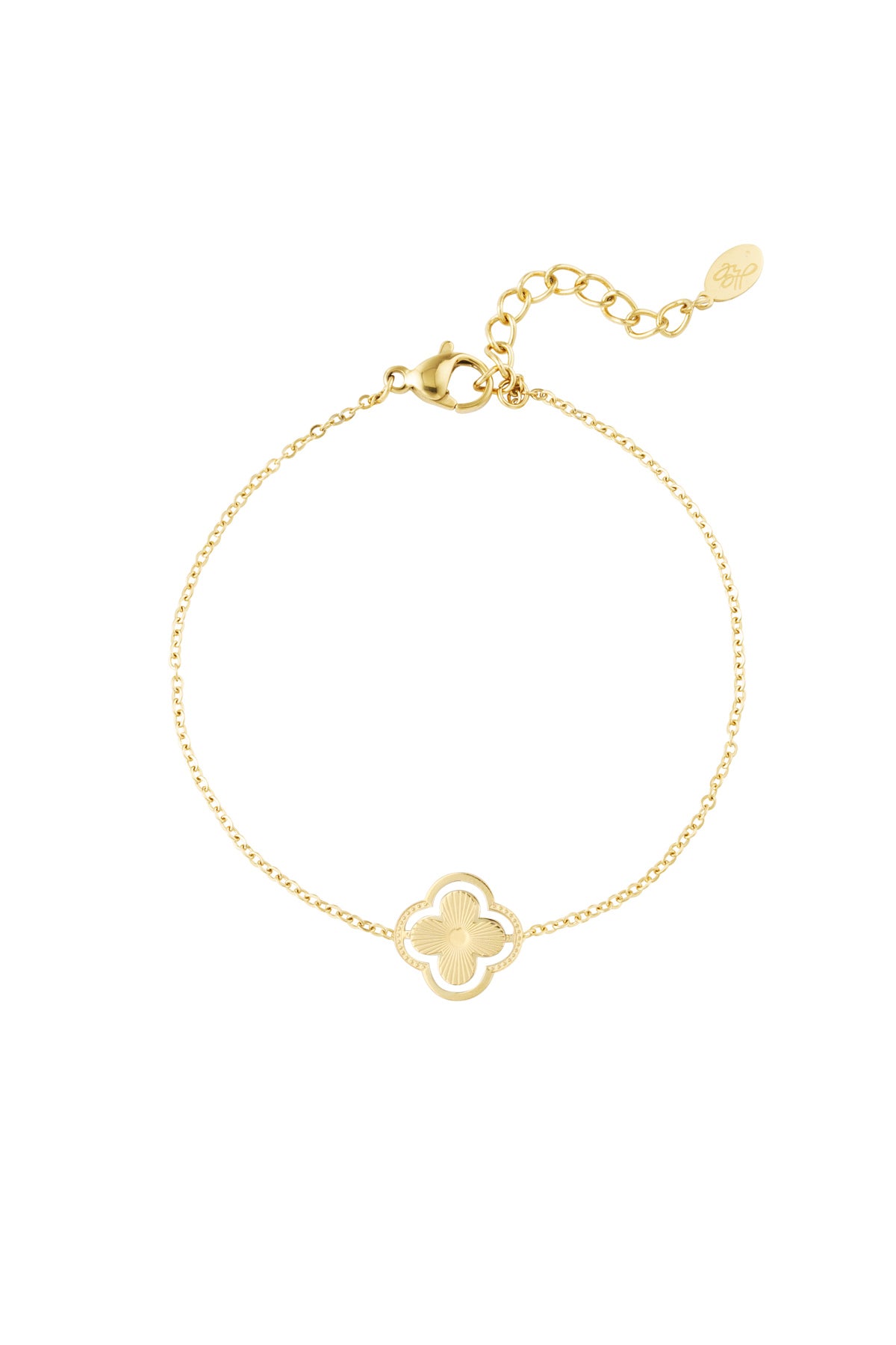 Double Clover Bracelet Gold