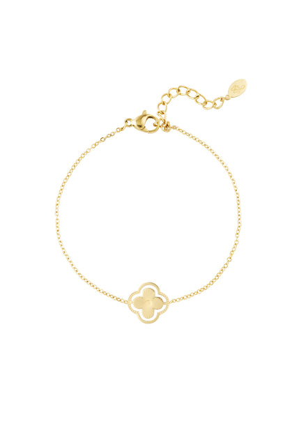 Double Clover Bracelet Gold
