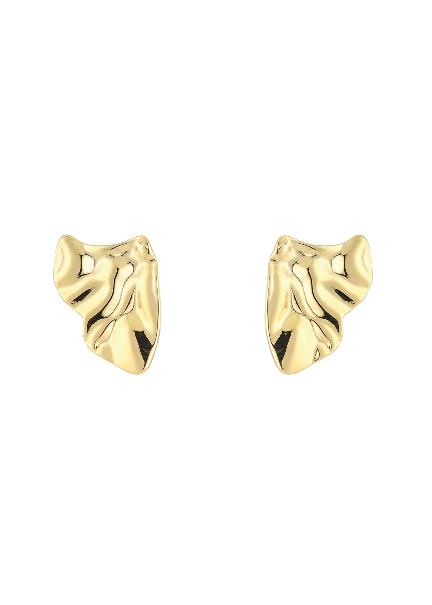 Draped Earrings Gold