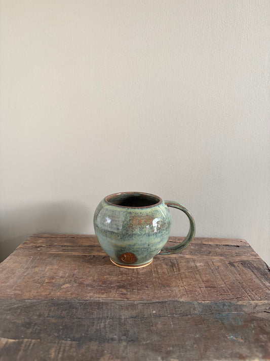 Tas blauwgroen met oor