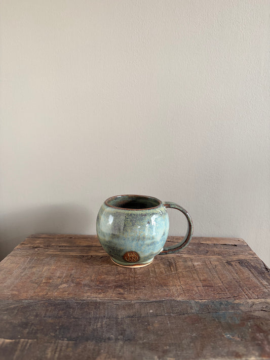 Tas blauwgroen met oor