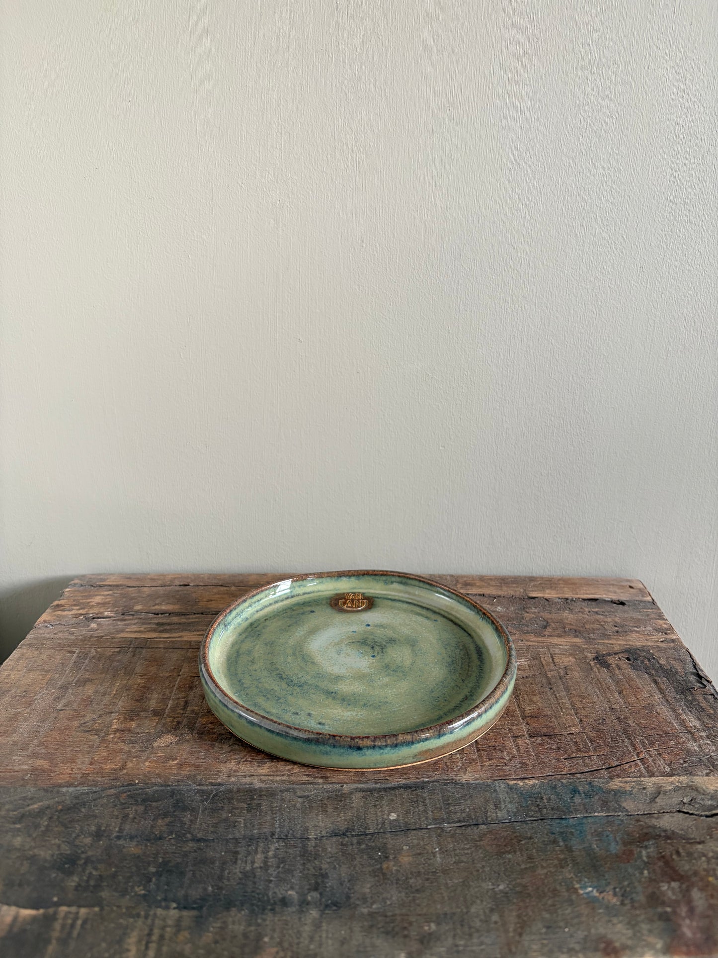 Bordje blauwgroen