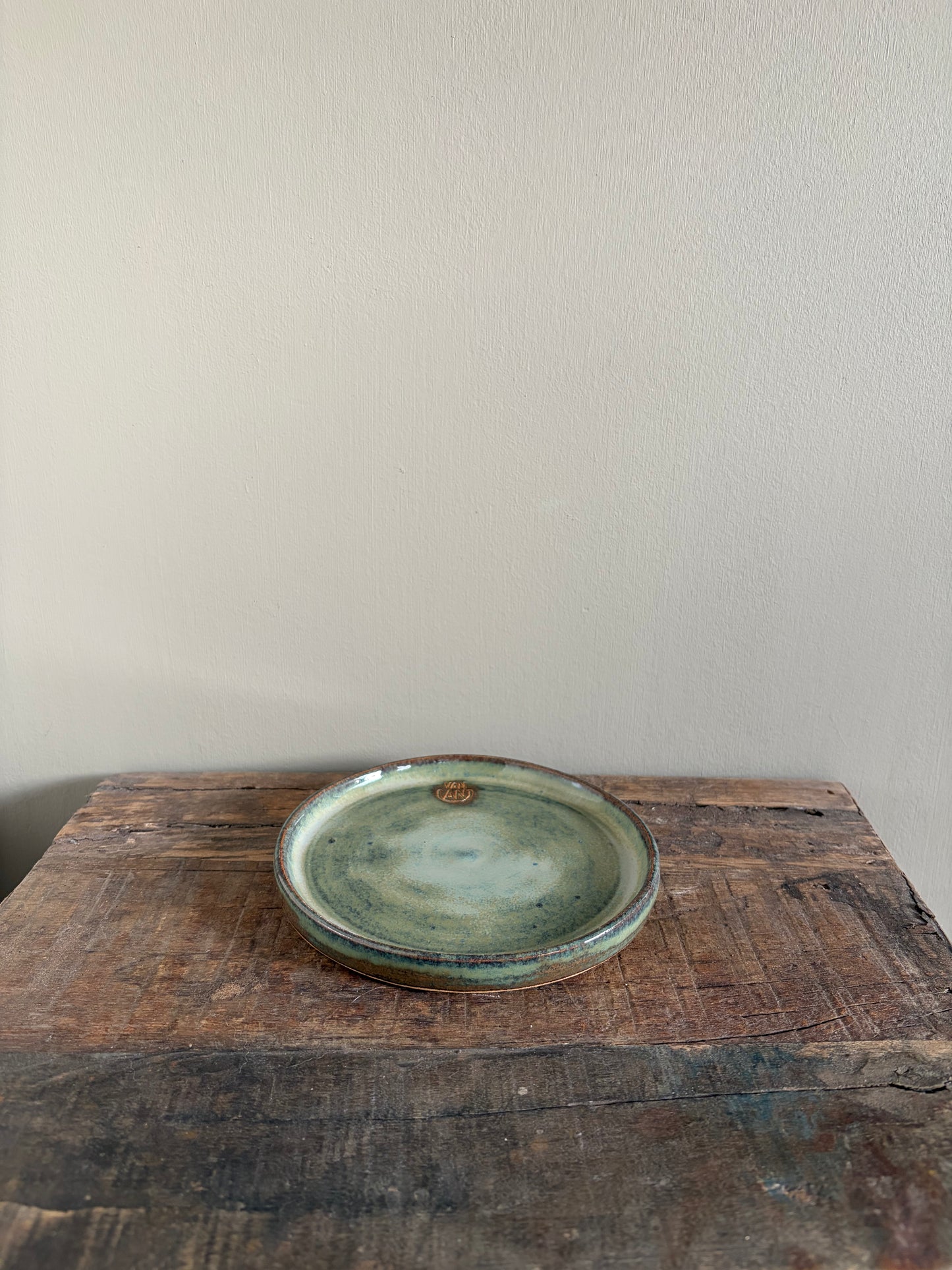 Bordje blauwgroen