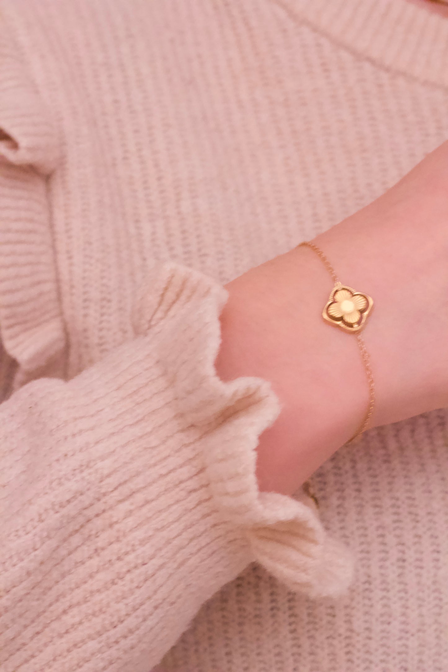 Double Clover Bracelet Gold