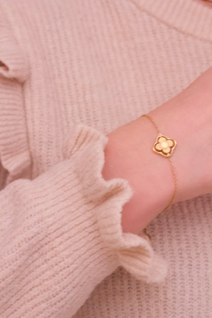 Double Clover Bracelet Gold