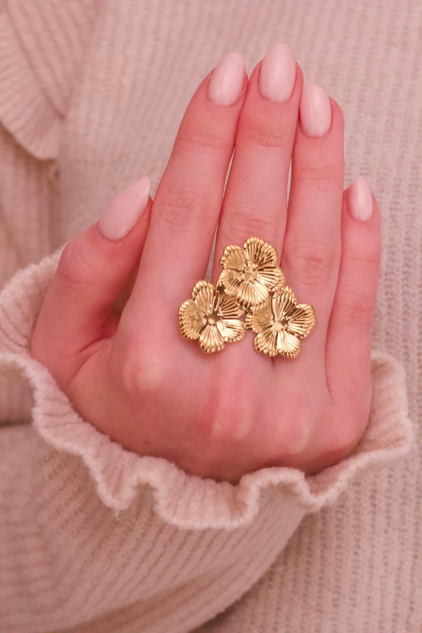 Floral Ring Gold