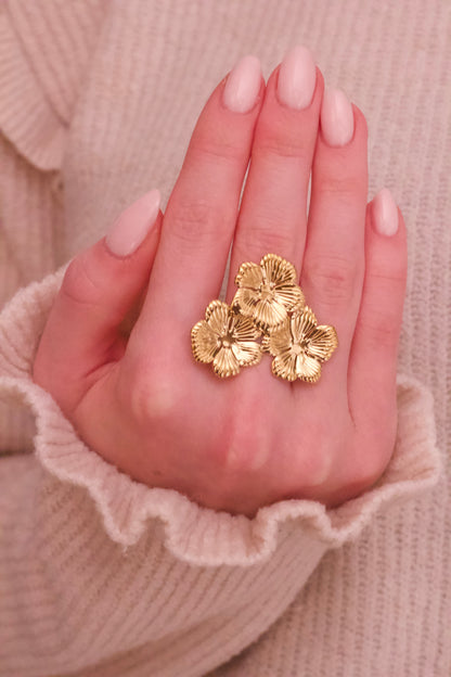 Floral Ring Gold