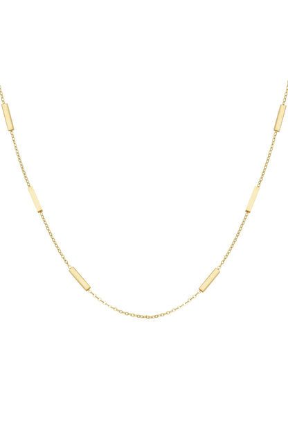 Tube Necklace Gold